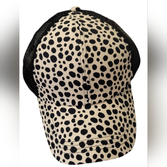 Womens Accessories Baseball Animal Print Ponytail Cap - Picture 3 of 7
